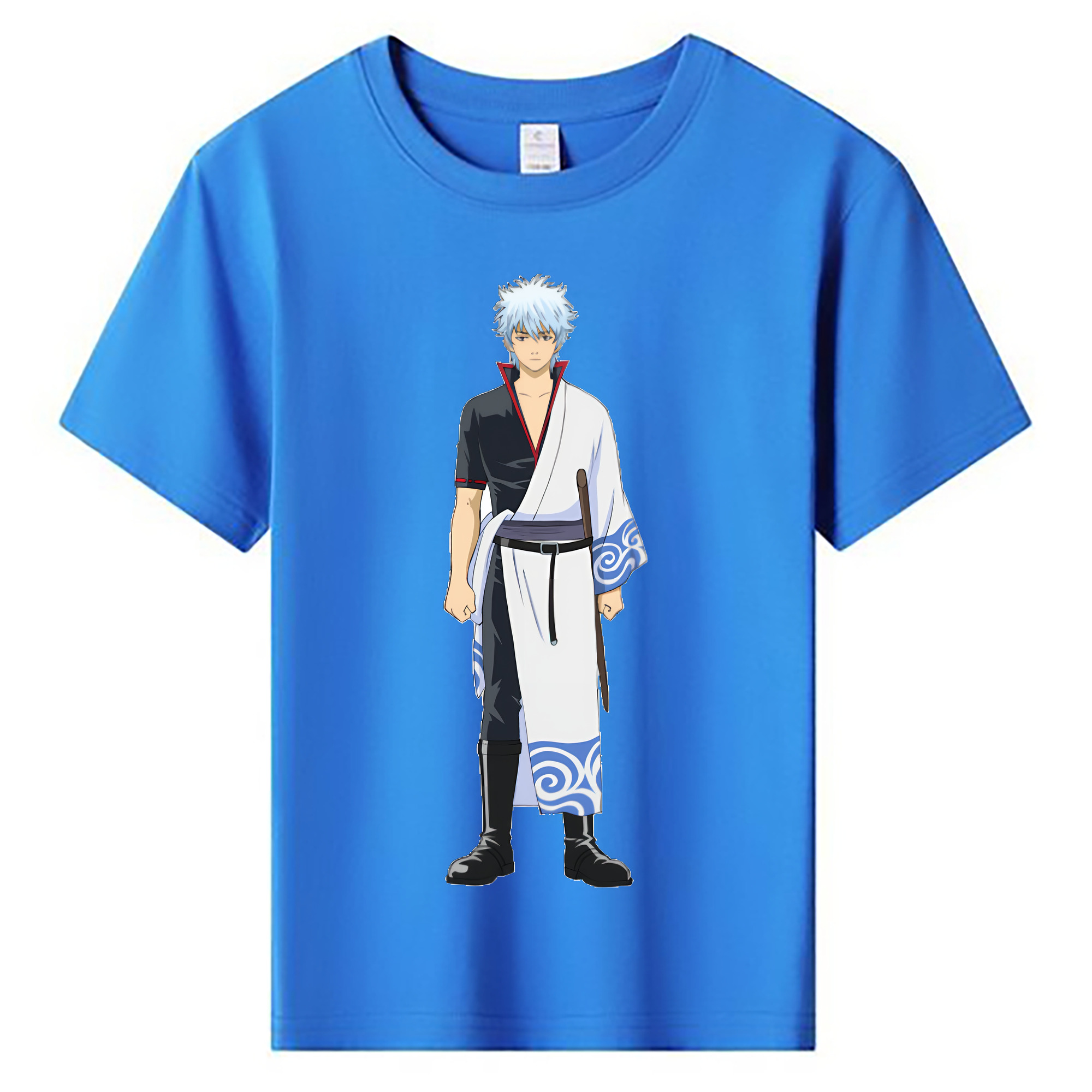（画像用） ぎんたま 坂田銀時（さかたぎんとき） 神楽 志村新八（しむら しんぱち） GINTAMA Sakata Gintoki Kagura Shimura Shinpachi 綿100％キッズTシャツ（フロントプリント）